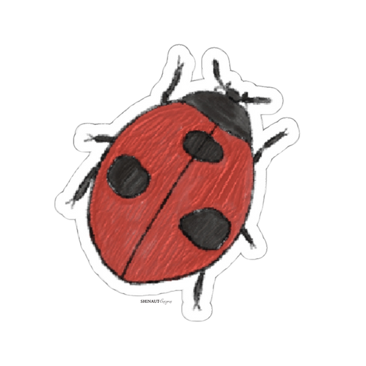 little ladybug die-cut sticker