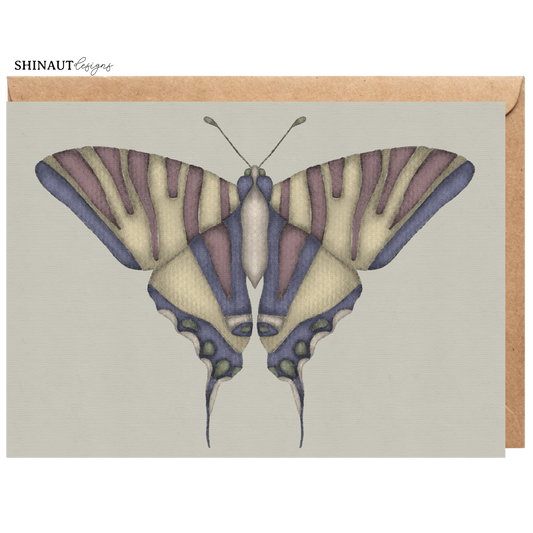 Imperfect Natural Earth Butterfly Greeting Card