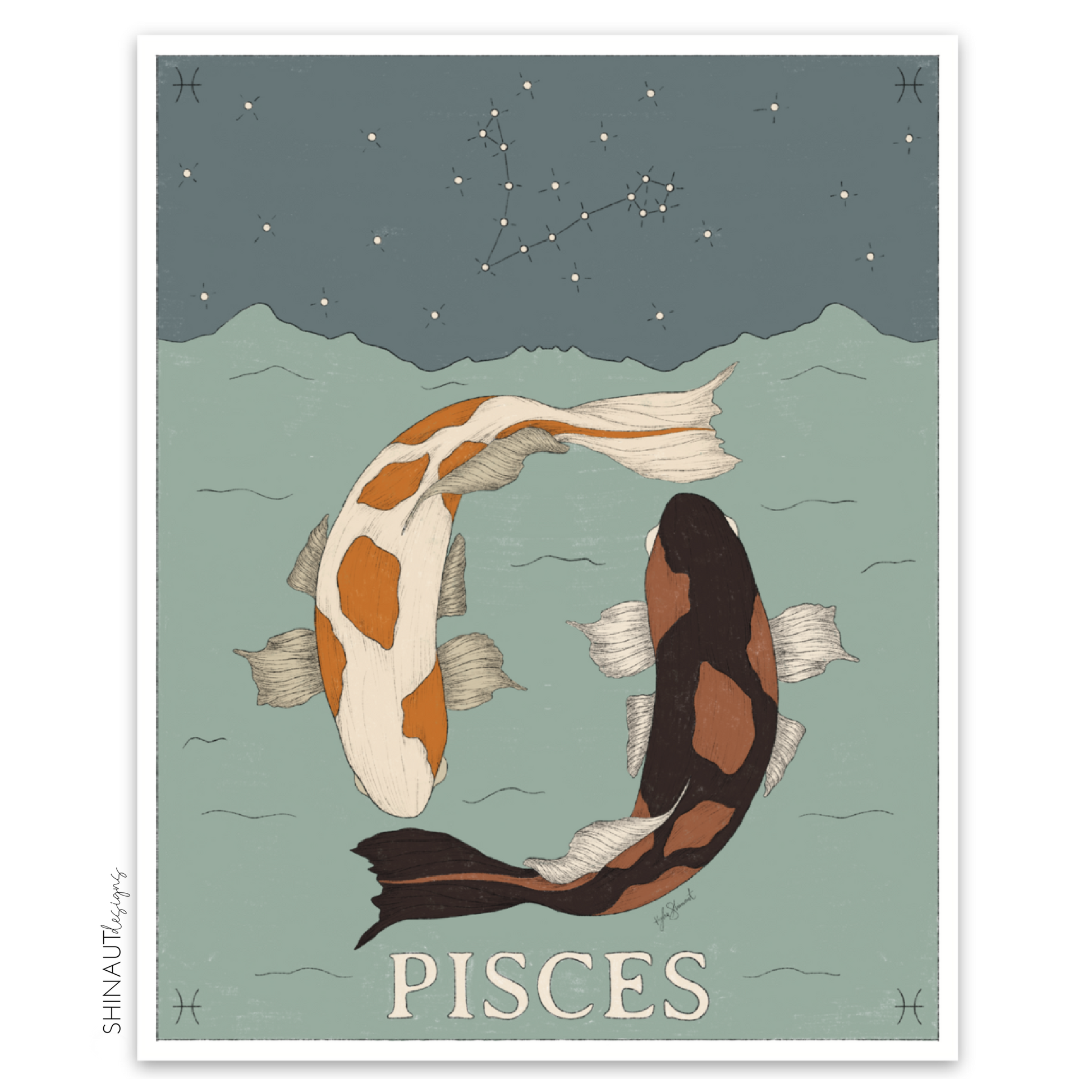 photo of pisces zodiac sticker