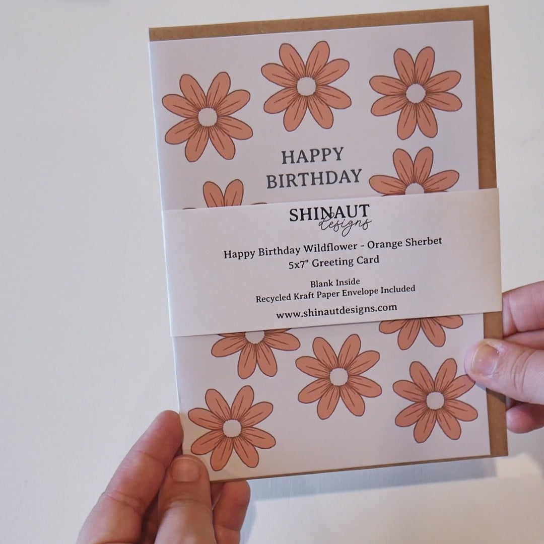 Happy Birthday Wildflower Greeting Card video