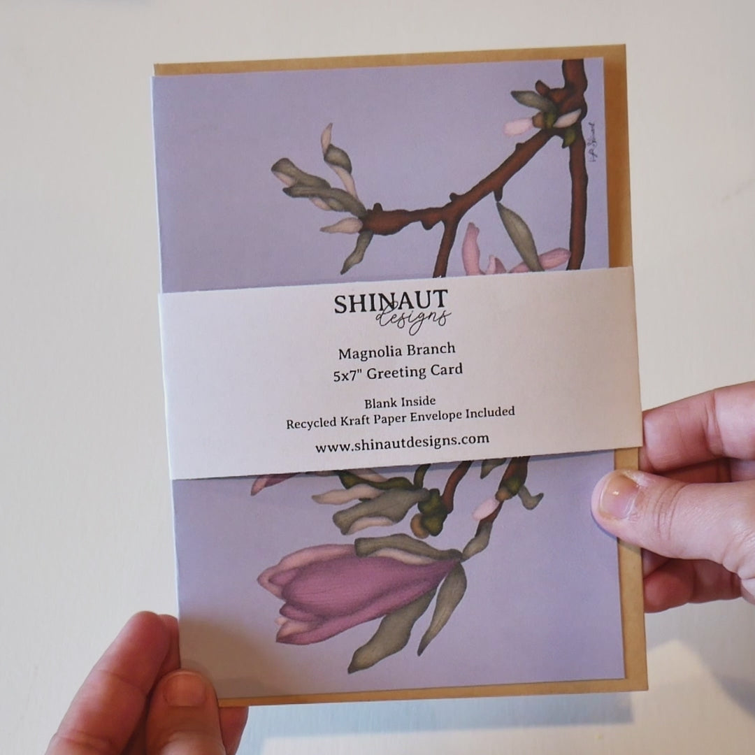 Magnolia Branch Greeting Card video