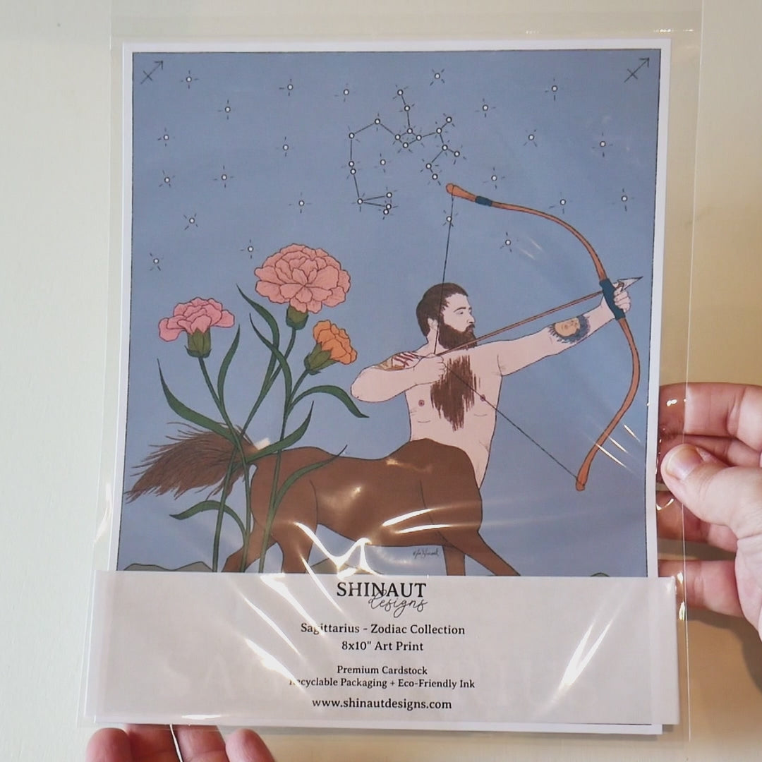 Sagittarius - Zodiac Collection Art Print video