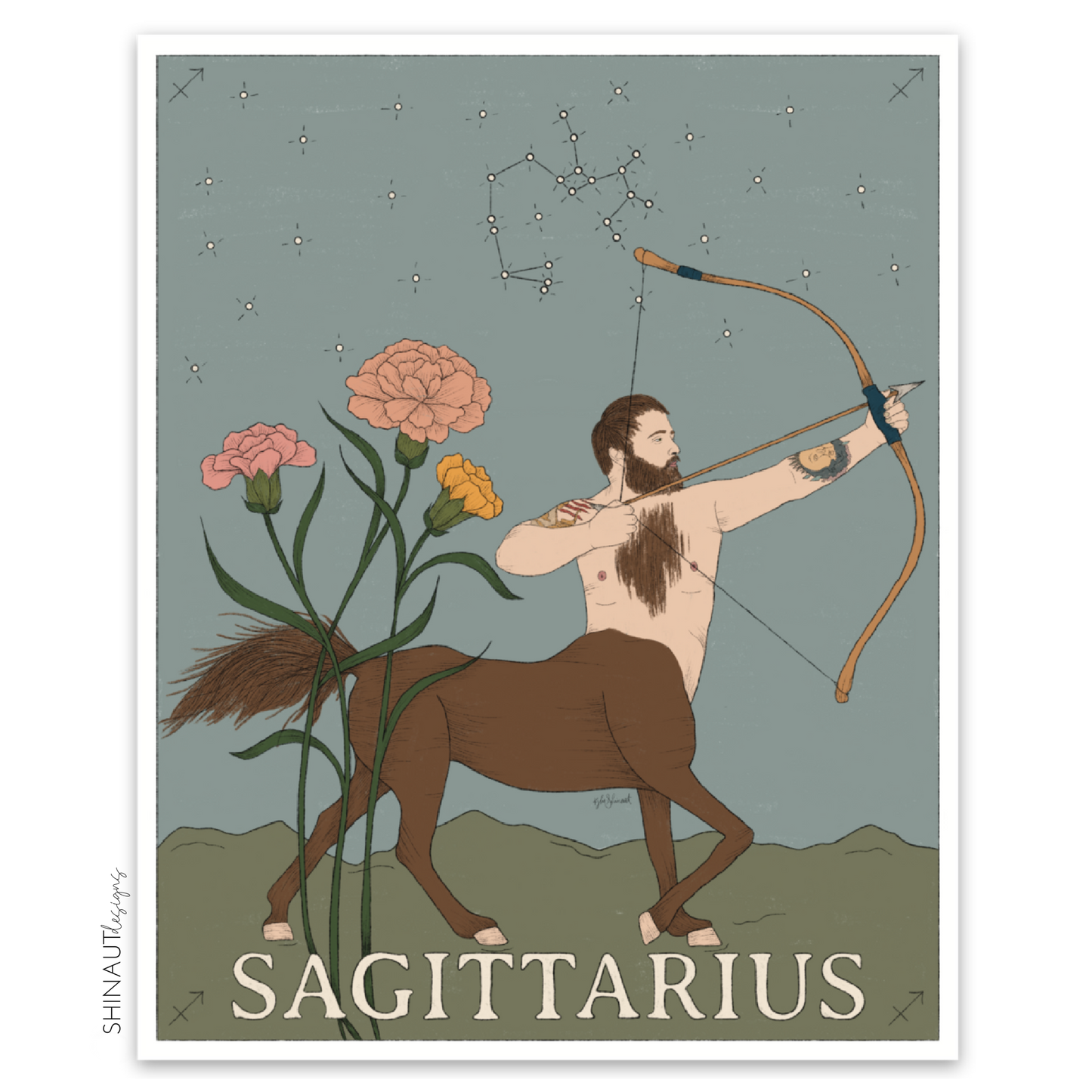 photo of sagittarius zodiac sticker