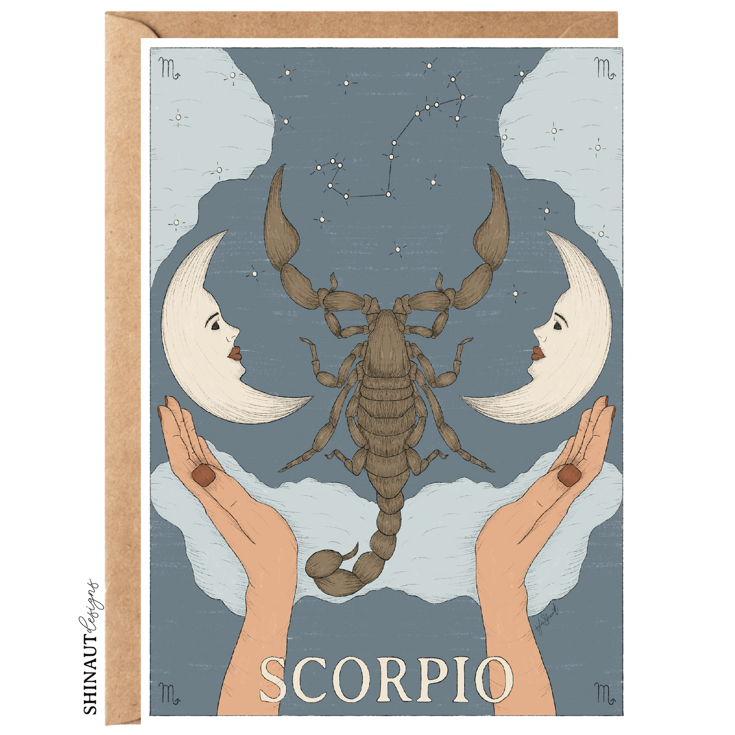 Imperfect Scorpio Zodiac Greeting Card