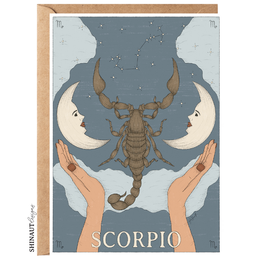 Imperfect Scorpio Zodiac Greeting Card