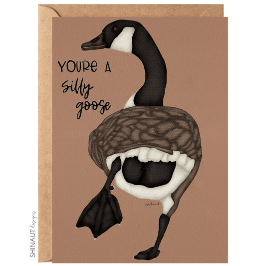 Silly Goose Greeting Card