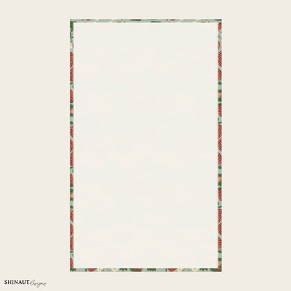 strawberry bush tea towel back