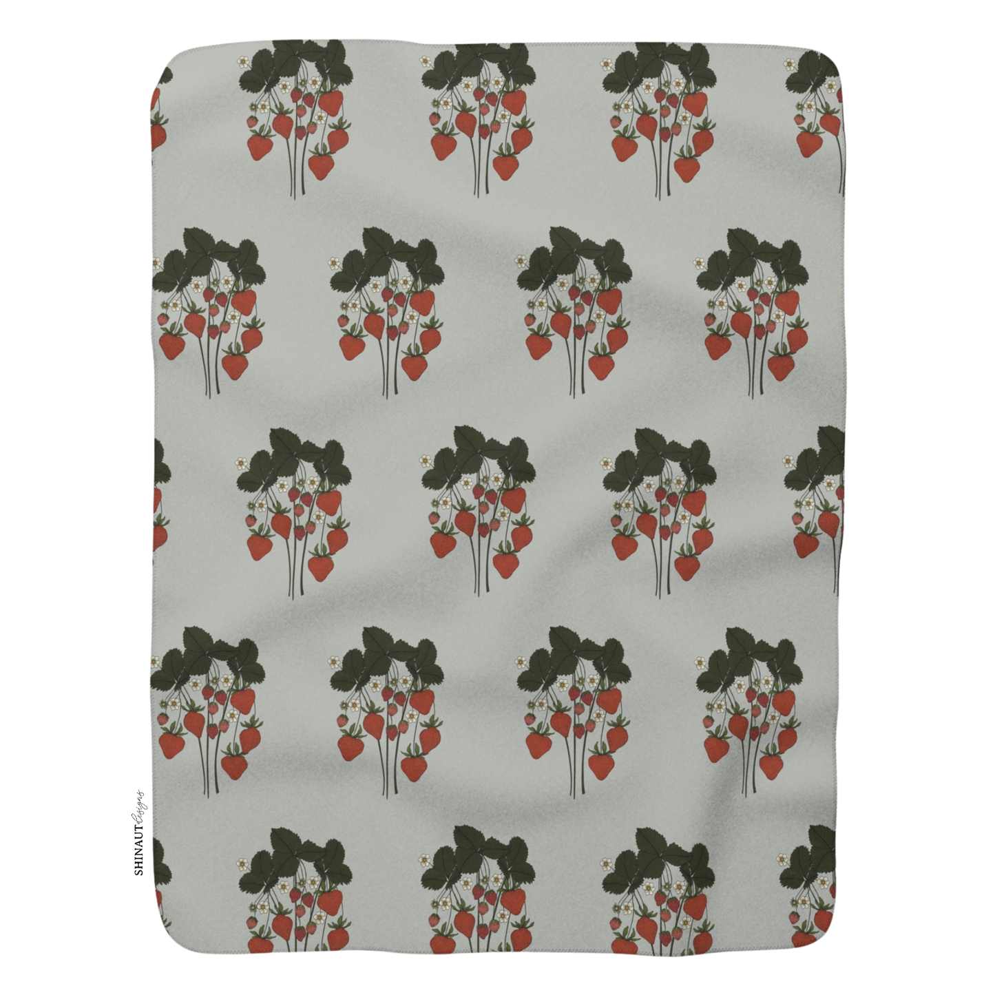 strawberry plant sherpa_blanket_front