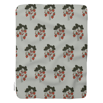 strawberry plant sherpa_blanket_front