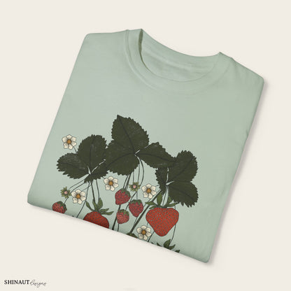 strawberry plant t-shirt in bay folded