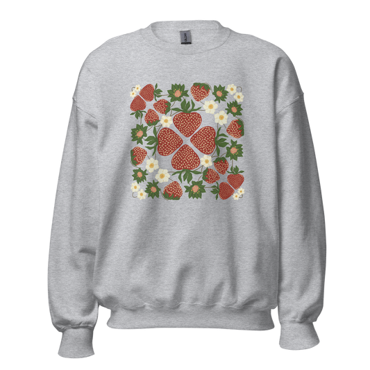 Strawberry Blooms Unisex Sweatshirt