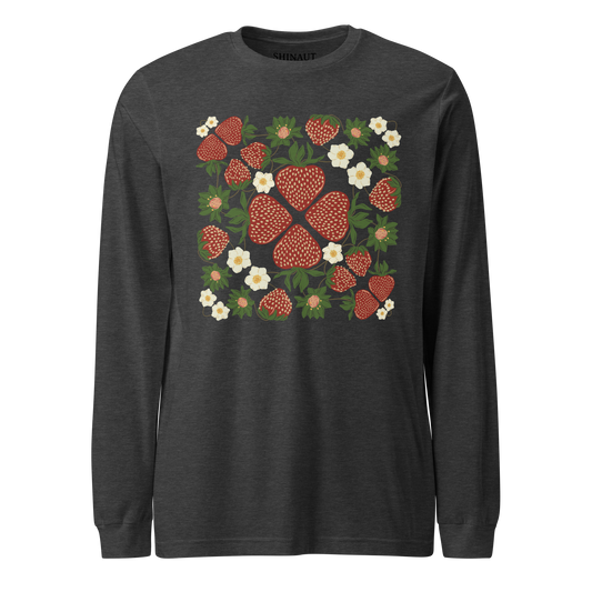 Strawberry Blooms Unisex Long Sleeve Tee