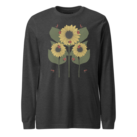 Sunflower & Ladybug Nouveau Unisex Long Sleeve Tee