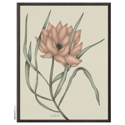 wild bloom art print in black picture frames